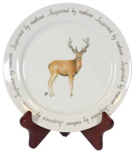 Ivyline 106520 Jet Inspired by Nature Piatto con cervo, 20 cm Ivyline 106520 Jet Inspired by Nature Piatto con cervo, 20 cm