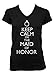 Cybertela Women's Keep Calm I'm The Maid of Honor Fitted V-Neck T-Shirt