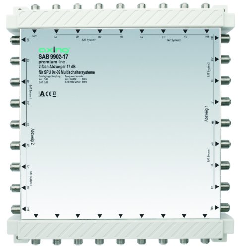Axing SAB 9902-17 2-Fach Abzweiger (17 dB, 8x Sat / 1x terrestrisch) Preisvergleich