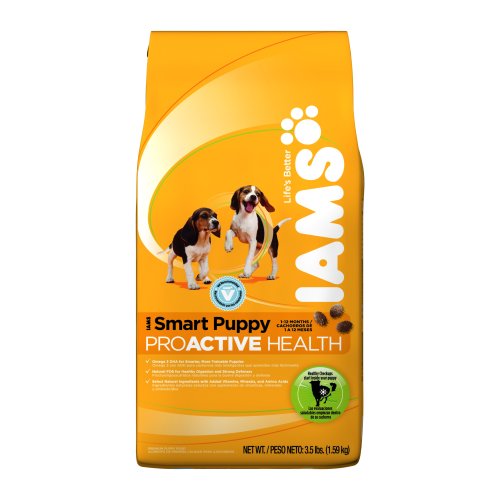 More image IAMS Smart Puppy Original Proactive Health Dry Dog Food, 3.5-Pound Bags (Pack of 5)