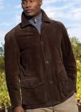 Big Mens Calf Suede Jacket by Red House[tm] (Big & Tall and Regular Sizes)