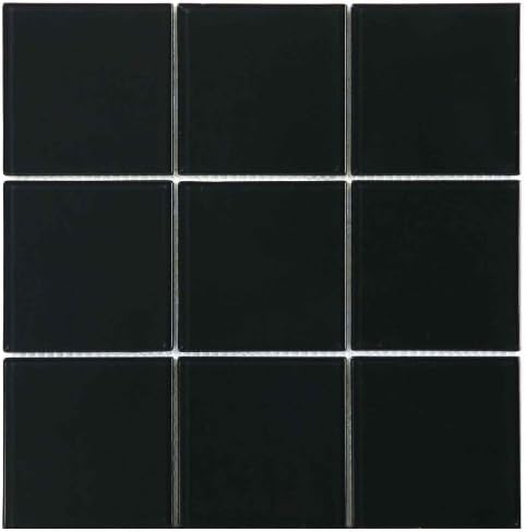 CoverQuik CQ60844 4-mm 4 by 4 Mesh Mounted Glass, Black