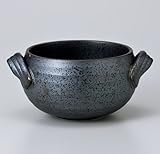 丸手付スープｙボール　黒　【美濃焼　スープカップ　オーレボール】