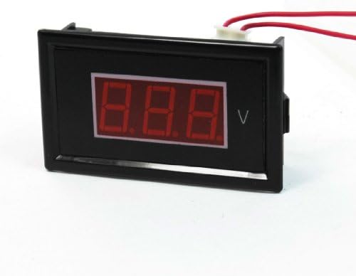AC 60-500V 2-Wire Mini Red LED 3-Digit Volt Voltage Panel Meter Voltmeter