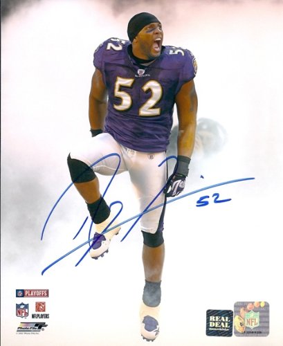 Ray Lewis Autographed Baltimore Ravens 