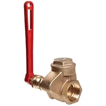 Milwaukee Valve P901 Series Bronze Gate Valve, Class 150, Quick Opening Stem, Lever Handle, NPT Female