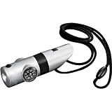 Essential Wilderness 7-in-1 Camping Hiking Survival LED Flashlight Whistle