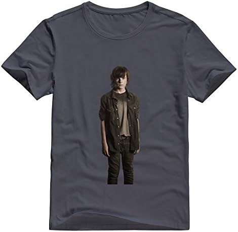 Male Walking Dead Carl Grimes O Neck T-Shirt Asphalt Size XL By Xuruw