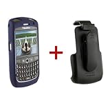 Seidio Innocase II Surface Combo Soft Touch Case & Holster for BlackBerry Curve 8900 - Sapphire Blue