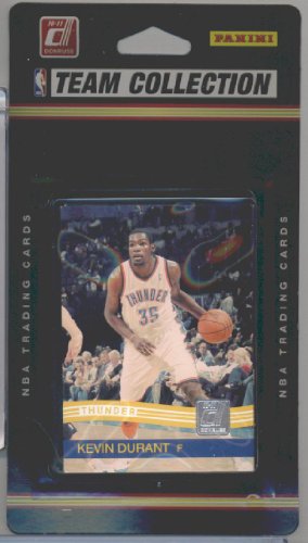 2010 / 2011 Donruss Basketball OKLAHOMA CITY THUNDER Team Set - 10 Cards Including Kevin Durant, Russell Westbrook, Jeff Green, Cole Aldrich Rookie and more!