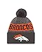New Era NFL Denver Broncos 2016 Sport Knit Beanie, One Size, Graphite