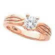 14K Rose Gold Diamond Solitaire Engagement Ring - 0.50 Ct.