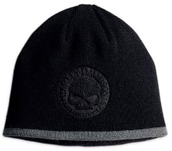 Harley-Davidson&reg; Willie G.&reg; Skull Knit Cap Beanie (Black, One Size)