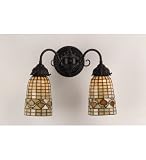 14.5W Autumn Tiffany Acorn 2 Lt Wall Sconce