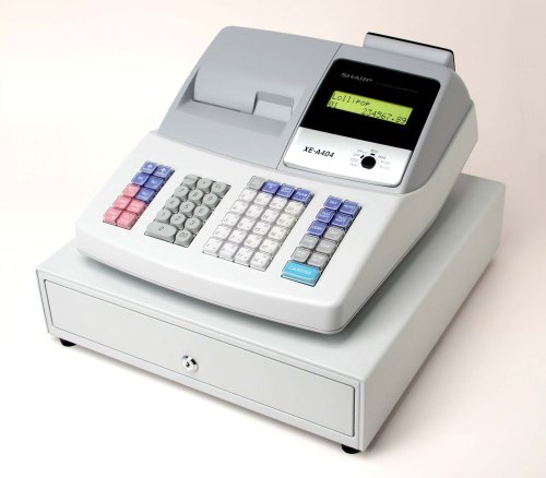 Sharp XE-A404 2-line Alpha Numeric Thermal Printing Cash Register