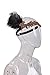 Vijiv Black Gold Headpiece Art Deco 1920s Gatsby Flapper Headband with Feather