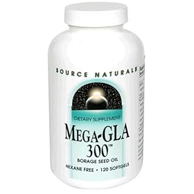 Source Naturals Mega-GLA 300, Hexane Free, 120 Softgels