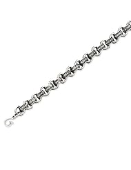 Sterling Silver Antiqued Bracelet - 8.5 Inch