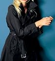 CAREN PFLEGER DESIGNER KURZ-MANTEL WASSERABWEISEND TRENCH-OPTIK