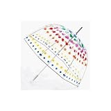 Classic Clear Bubble Umbrella by totes (Primary Dots)