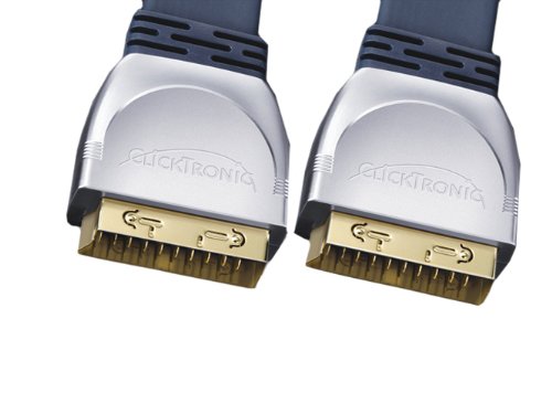 Clicktronic HC 2-300 Scart Flach-Kabel (Scart-Stecker - Scart-Stecker, 21-polig belegt, ve Preisvergleich