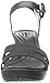 crocs Women's Leigh II Ankle Strap Wedge, Black/Black, 7 M US