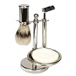 Silver Plated 4 Piece Shave Set