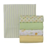 Gerber Flannel Receiving Blankets 5-pk. - Green