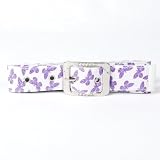 Butterfly Fabric Waist Chain Belt Band Purple