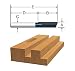 Bosch 85410M 1/4 Carbide Tipped Straight Bit Single Flute Plunge Cutting 1/4 Shank