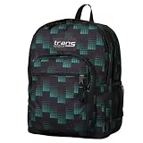Jansport Supermax Backpack - Black/glorious Green Dash