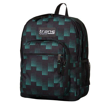 Jansport Supermax Backpack - Black/glorious Green Dash