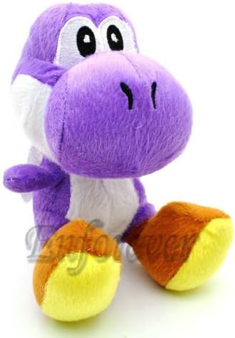 7" Super Mario Bros Purple YOSHI Plush Toy Doll^MT111