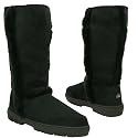 New Womens Fur Suede Sunburst Tall Flat Winter Boots 3 - 8
