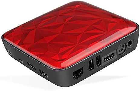 UGOOS UT3S Mini PC - Quad Core RK3288 CPU, 4GB RAM, 32GB Memory, 4xUSB, 2.4GHz/ 5GHz WiFi (Red)