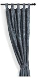 Park B. Smith Grand Baroque Tab Top Curtain Panel, Blue