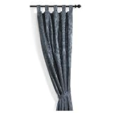 Park B. Smith Grand Baroque Tab Top Curtain Panel, Blue by Park B. Smith Ltd.