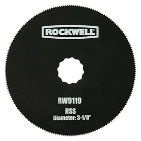 Rockwell RW9119 Sonicrafter 3-1/8-Inch HSS Circle Blade, 1-Piece