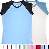 American Apparel KIDS Baby Rib Cap Sleeve Raglan Tee