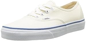 Vans Unisex's VANS AUTHENTIC SKATE SHOES 9.5 (WHITE/OFF WHITE) White/Off White