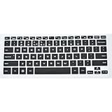 Keyboard Protector Cover SKin for Dell XPS 12, XPS 13, XPS 13R, XPS 13Z, XPS 13ZR, Inspiron New 13Z (5323) ultrabook, Inspiron 14Z, Inspiron 14ZR, 7437, Vostro V3360 (Black) + Swan Card Case for Credit, Bank, ID Card