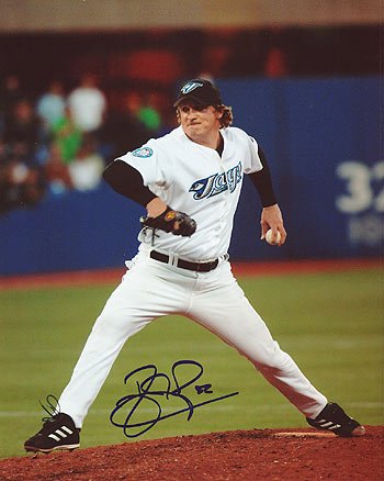 B.J. RYAN Toronto Blue Jays Autographed 8x10 Photo