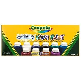 10 ct. 2 oz. Bottles - Assorted Color Washable Kid's Paint by Binney & Smith-Crayola