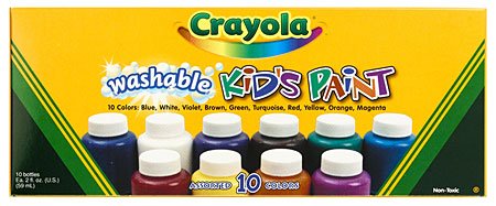 Childrens Toyshop  Toys : 10 ct. 2 oz. Bottles - Assorted Color Washable Kid's Paint