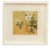 Bees and Flowers, Hand Painted Silk Art - Framed Chinese Watercolor