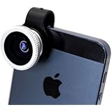 Accmart Stylish and portable Clip-on Quick Connect Fish Eye fisheye Lens Photo Kit For iPhone 4S 5S
