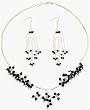 Necklace Earings Sterling Silver Garnet Jewelry (gnklcs312)