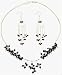 Necklace Earings Sterling Silver Garnet Jewelry (gnklcs312)