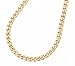 Men's Yellow Gold Plated 11mm Cuban Curb Chain Link Necklace - Lifetime Warranty
