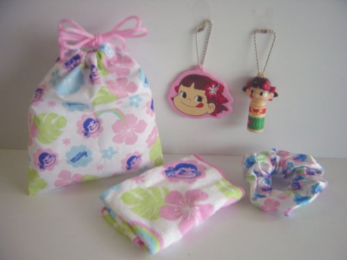 トラベル ペコちゃん 全5種 travel Peko 不二家 ボールペン :全5種 1 ボールペン 2 シュシュ 3 巾着(約13cm